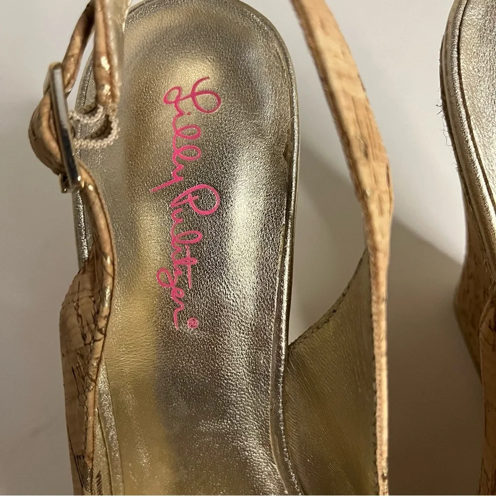 Lilly Pulitzer Krisie Cork Wedge Sandals
